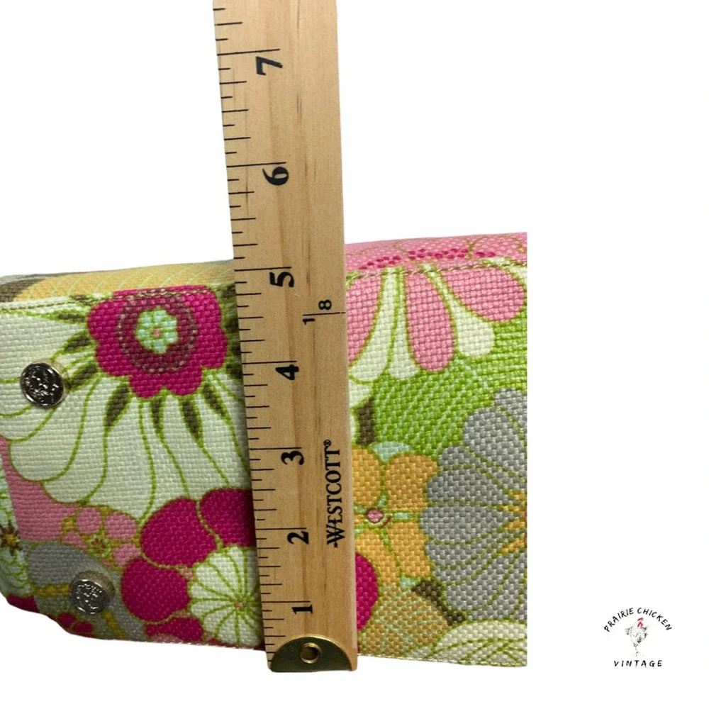 Spartina Womens Purse Tote Bag Pink Green Floral Adjustable Strap satchel